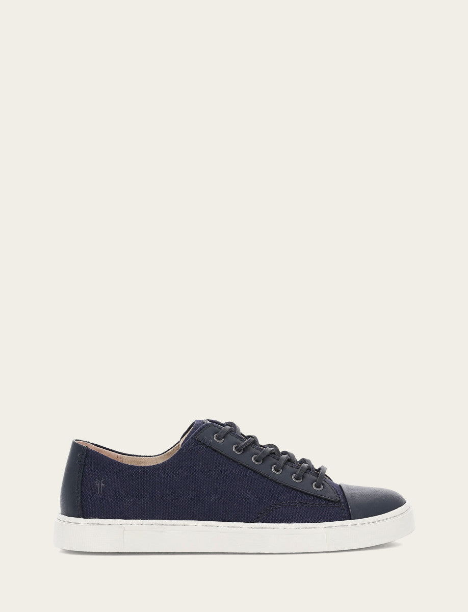 Frye Women's Navy Ivy Canvas Low Lace Sneakers / Navy