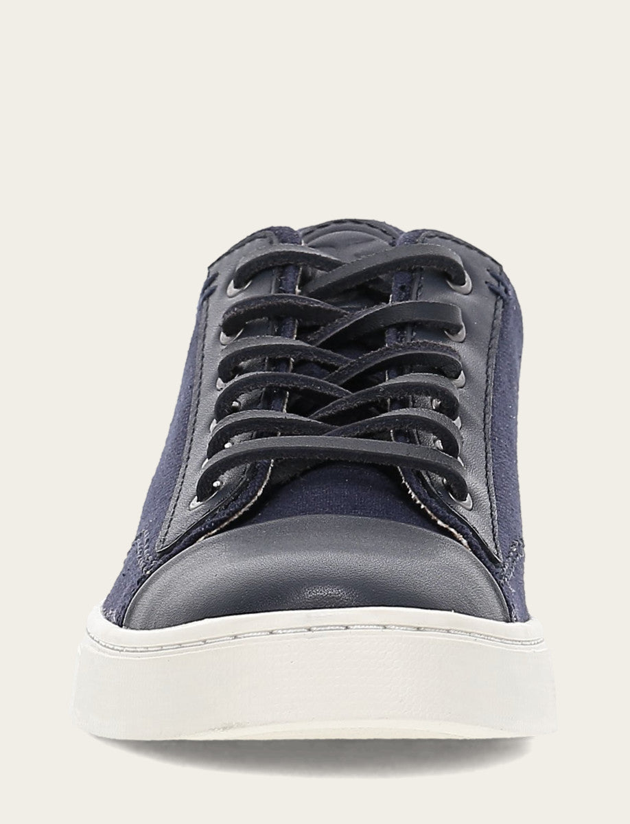 Frye Women's Navy Ivy Canvas Low Lace Sneakers / Navy