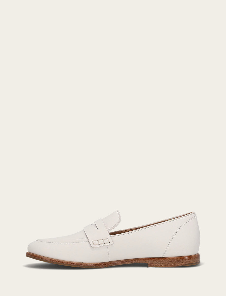 Frye Faith Loafer / White