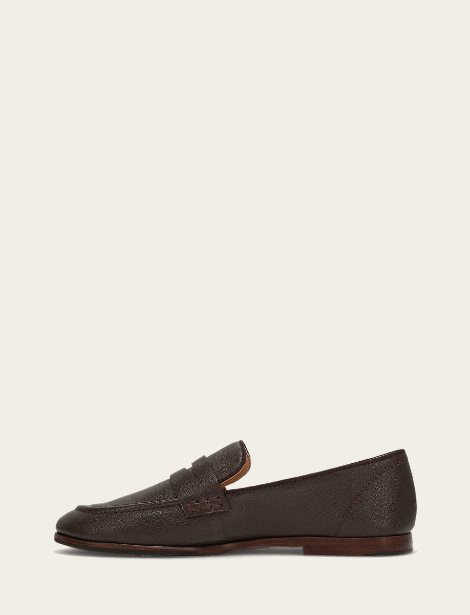 Frye Women's Dark Brown Faith Loafer / Dark Brown