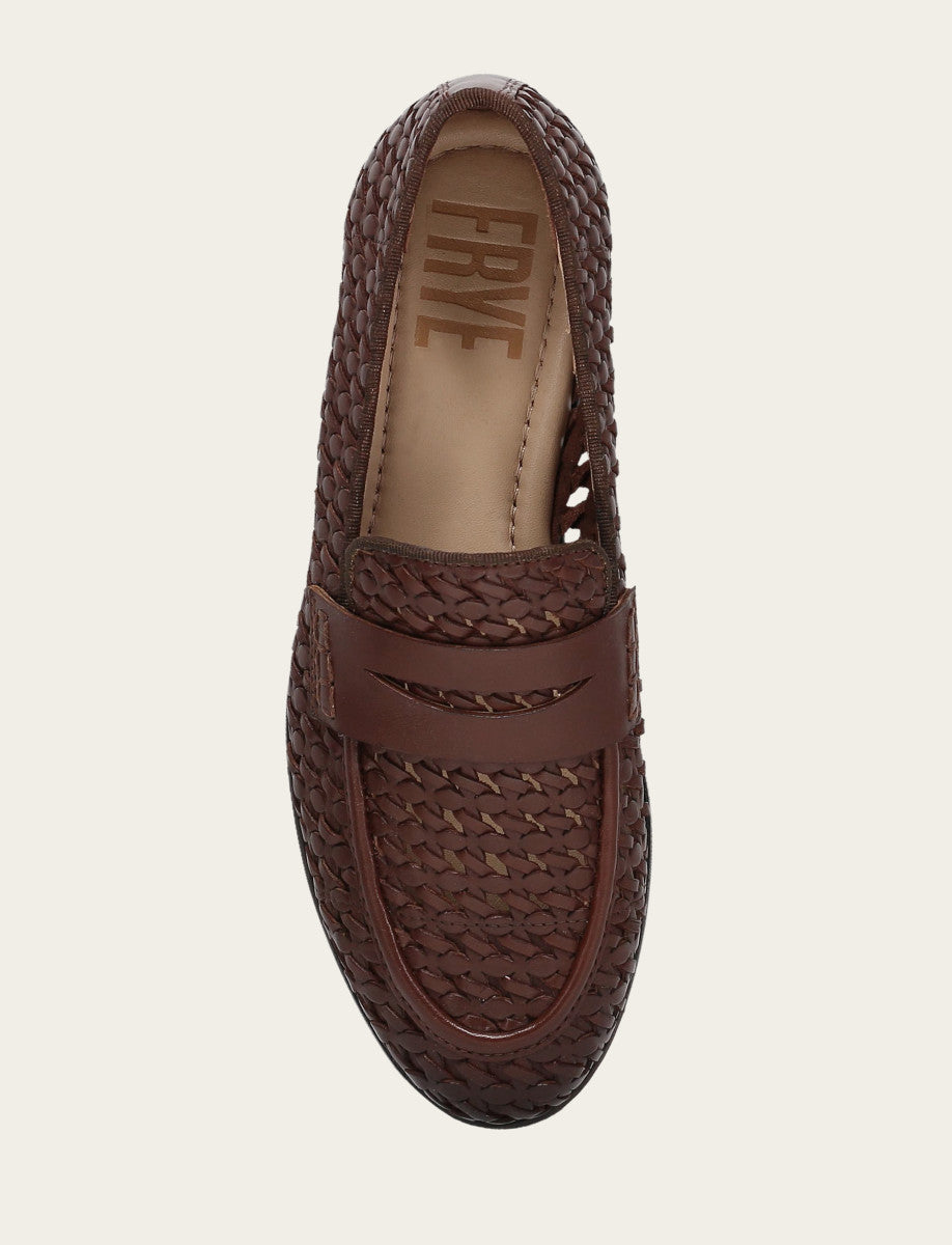 Frye Faith Woven Loafer / Dark Brown
