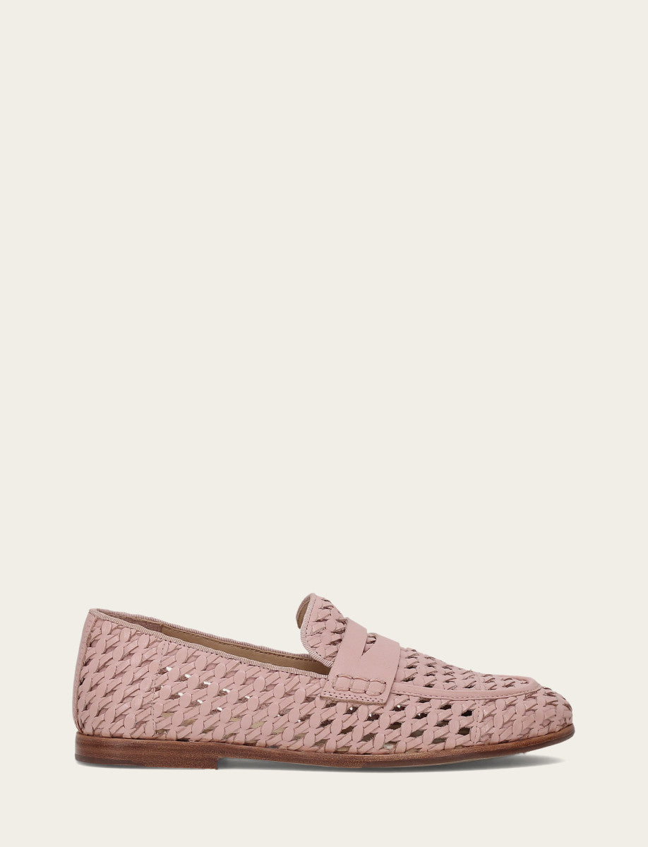Frye Faith Woven Loafer / Cameo Rose