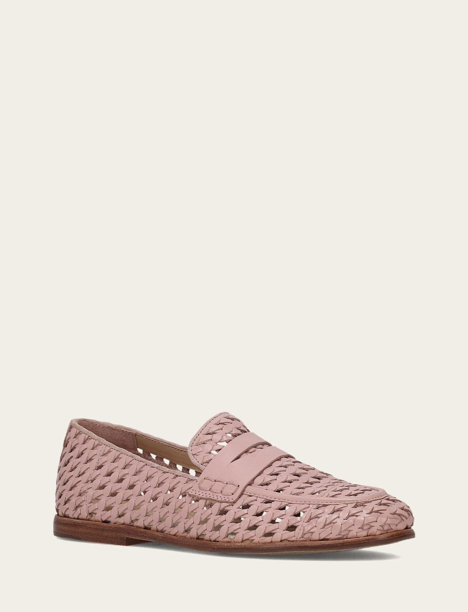 Frye Faith Woven Loafer / Cameo Rose