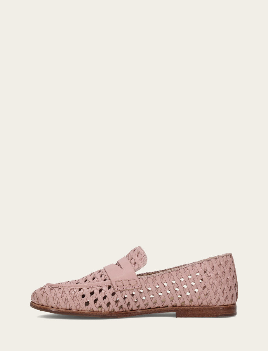 Frye Faith Woven Loafer / Cameo Rose