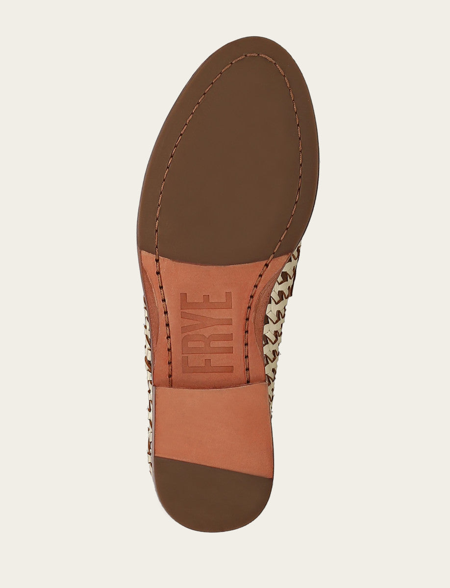Frye Faith Woven Loafer / Gold