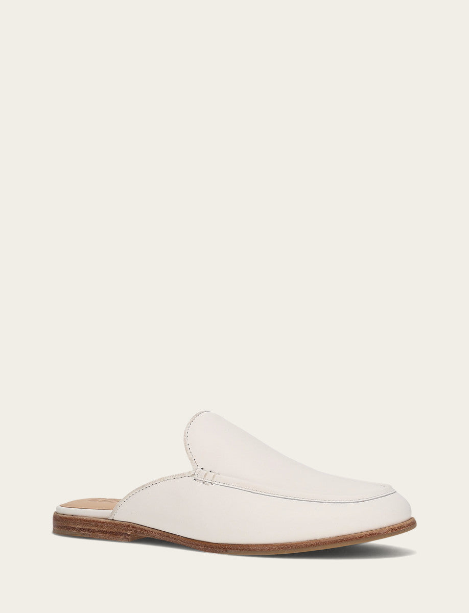 Frye Faith Mule / White