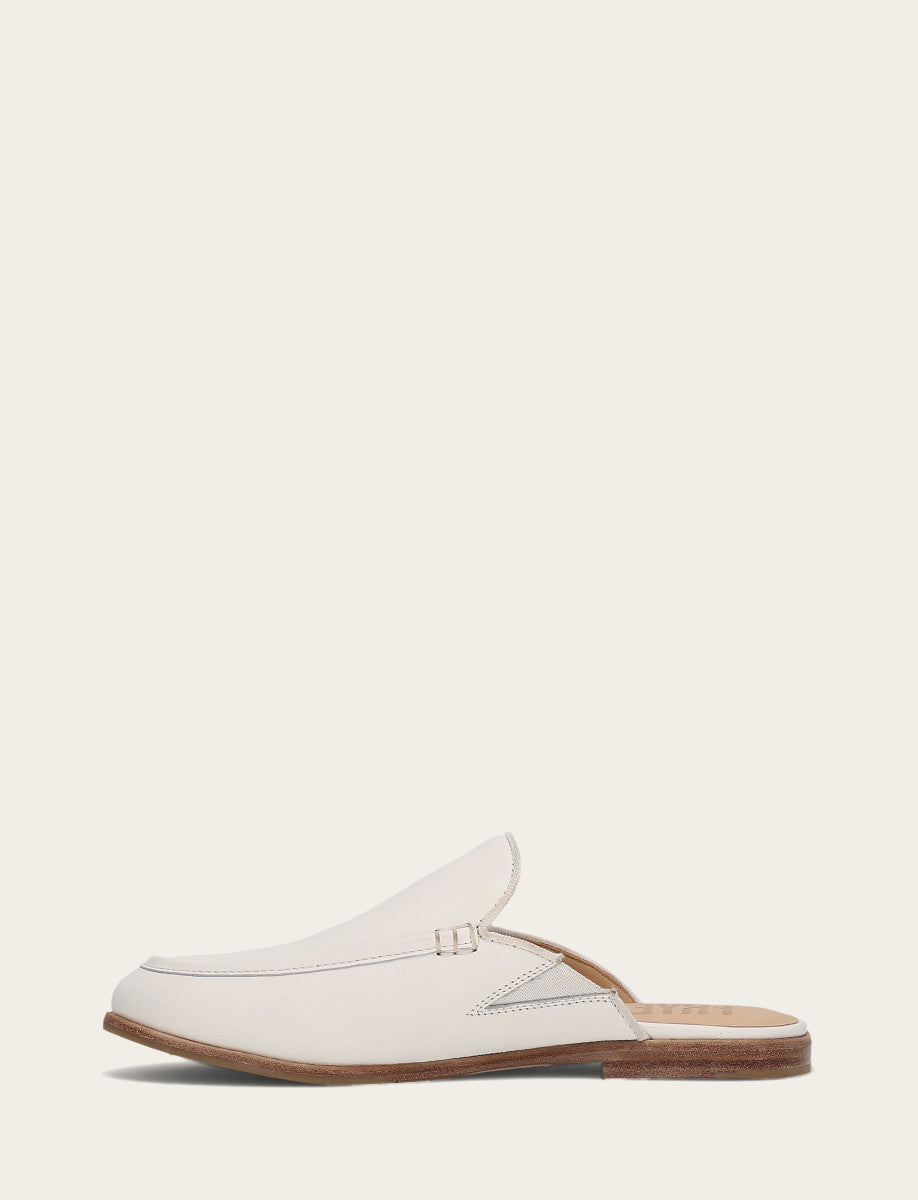 Frye Faith Mule / White
