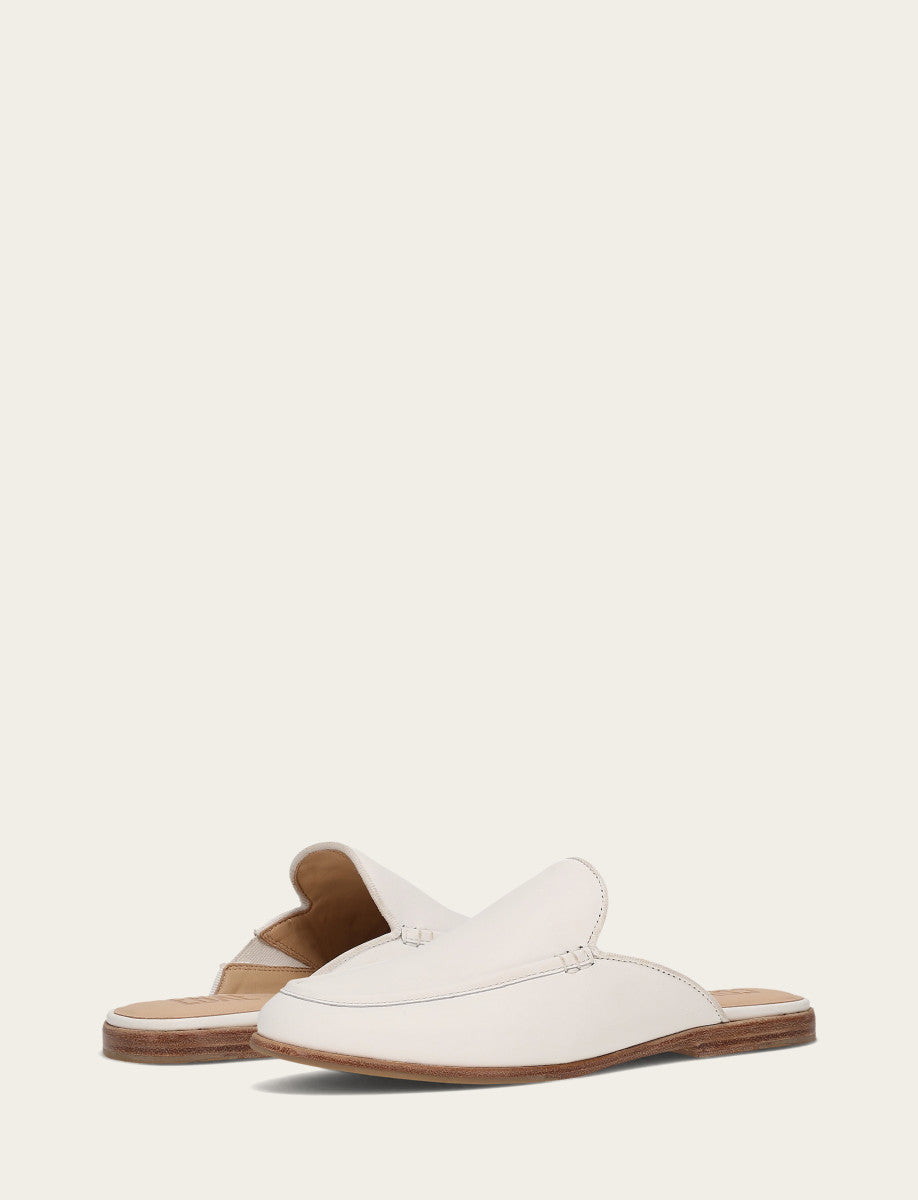 Frye Faith Mule / White