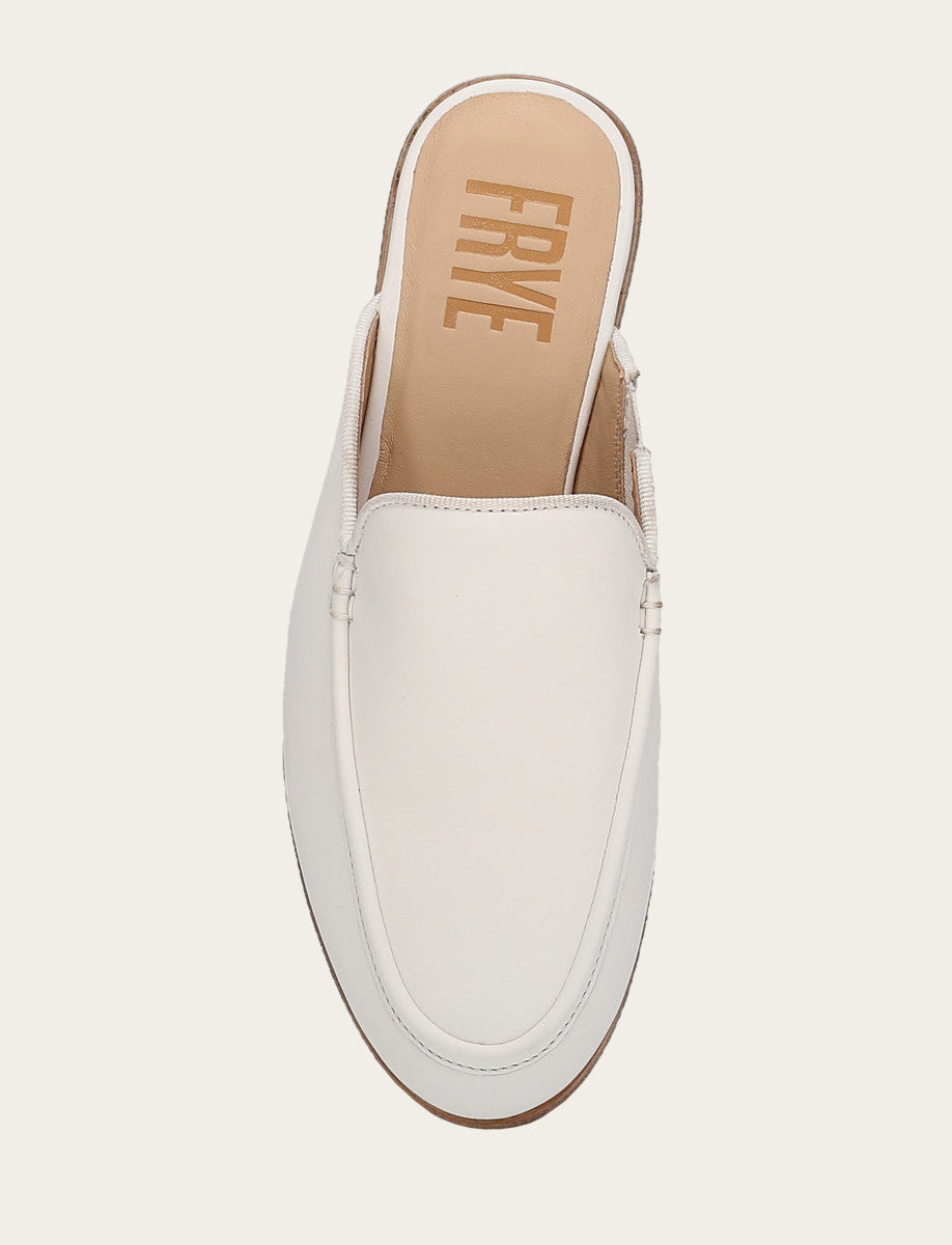 Frye Faith Mule / White