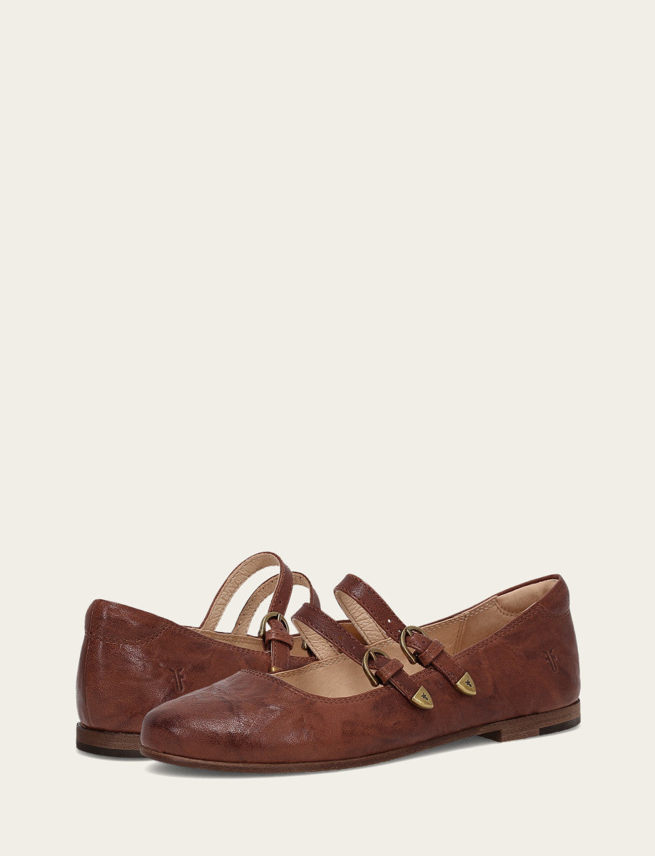 Frye Women's Spice Carson Multi Mary Jane Flats / Spice