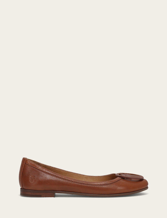 Frye Women's Cinnamon Carson Logo Ballet Shoe / Cinnamon