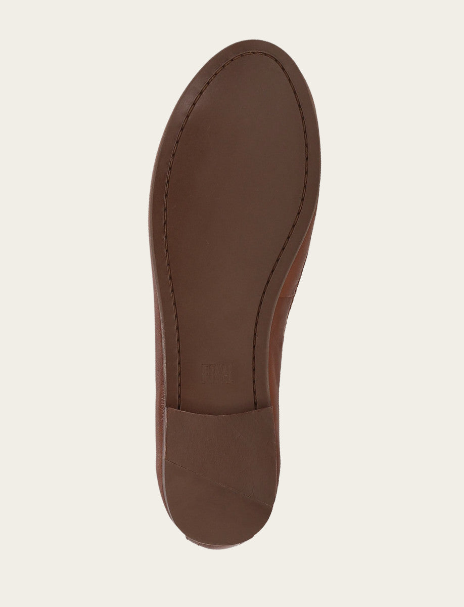 Frye Women's Cinnamon Carson Logo Ballet Shoe / Cinnamon