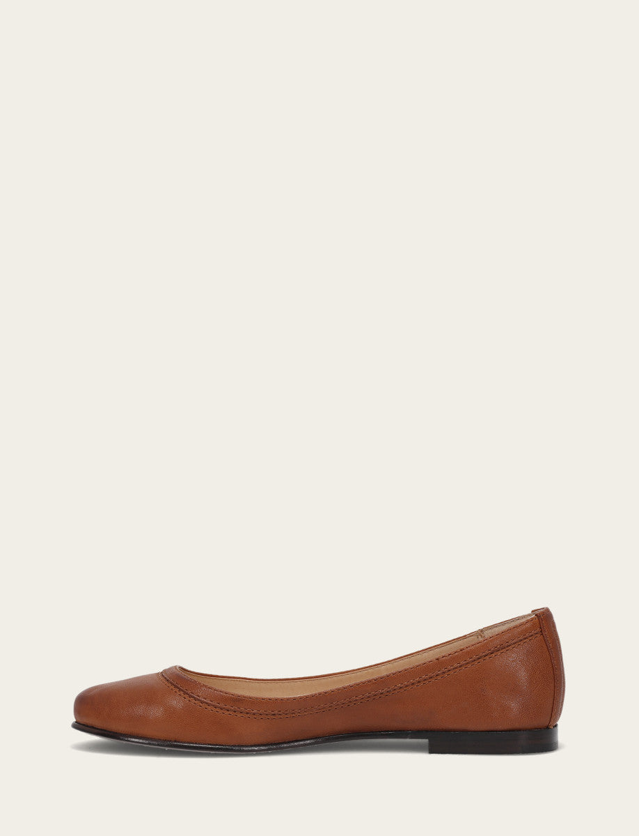 Frye Women's Cognac Carson Ballet Flats / Cognac