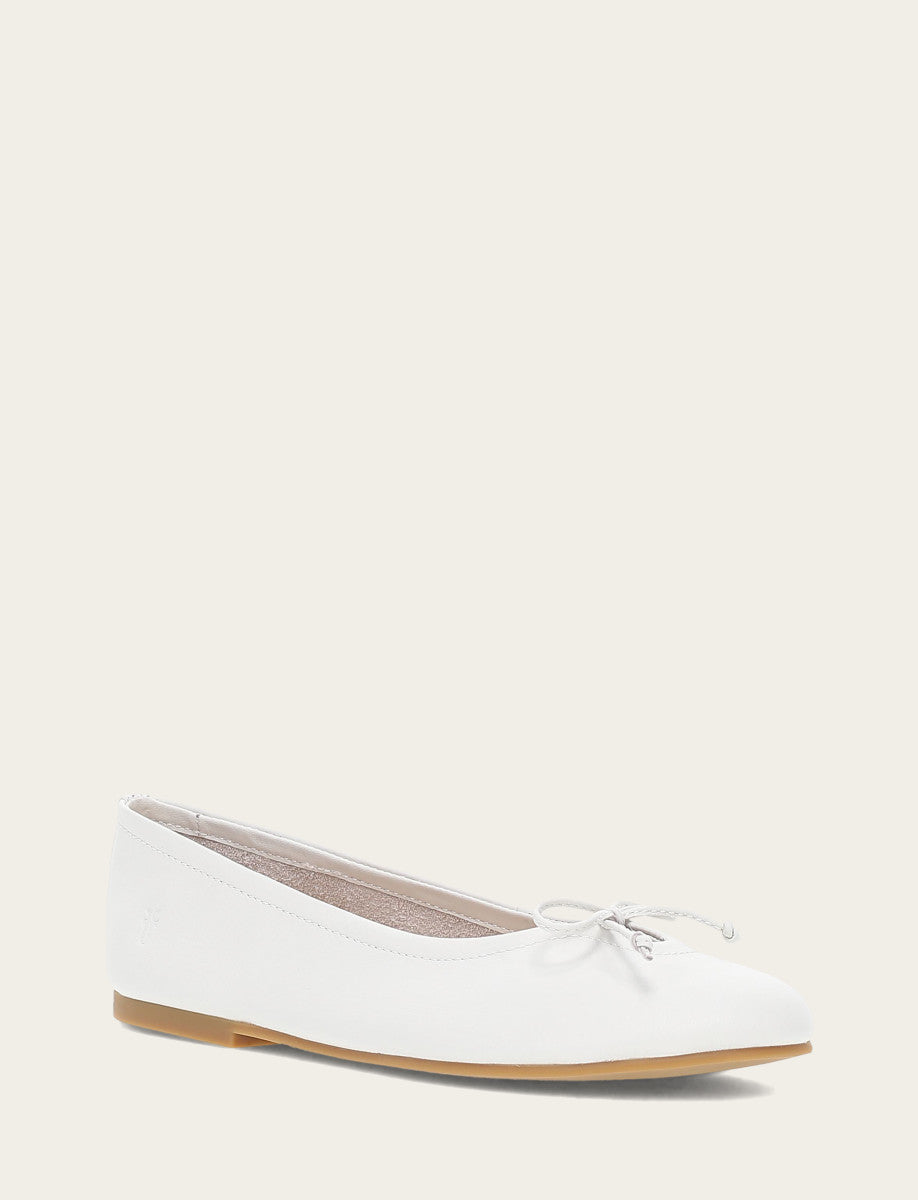 Frye Women's White Emma Ballet Flats / White