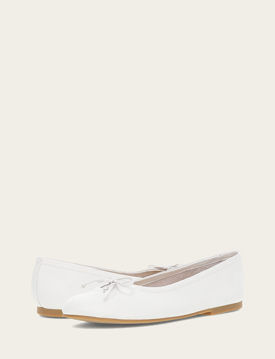 Frye Women's White Emma Ballet Flats / White