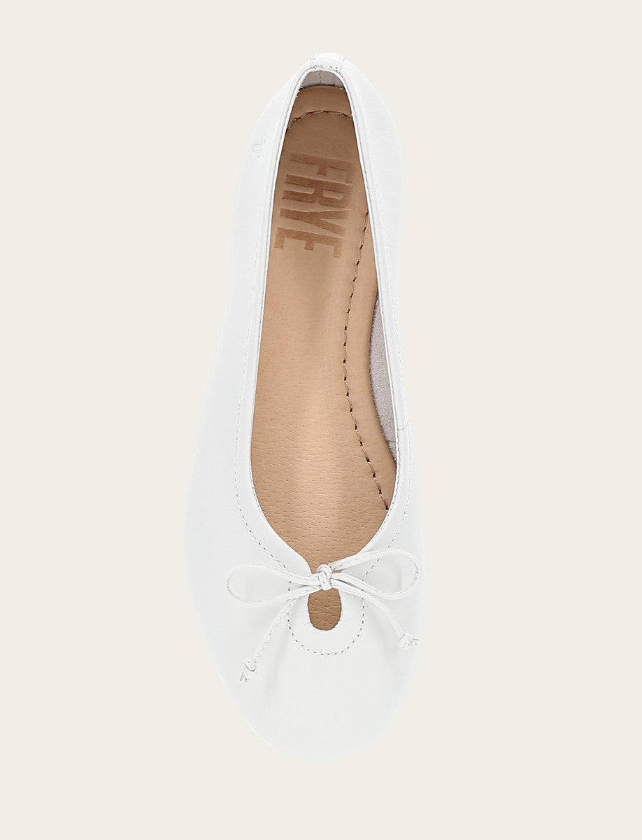 Frye Women's White Emma Ballet Flats / White