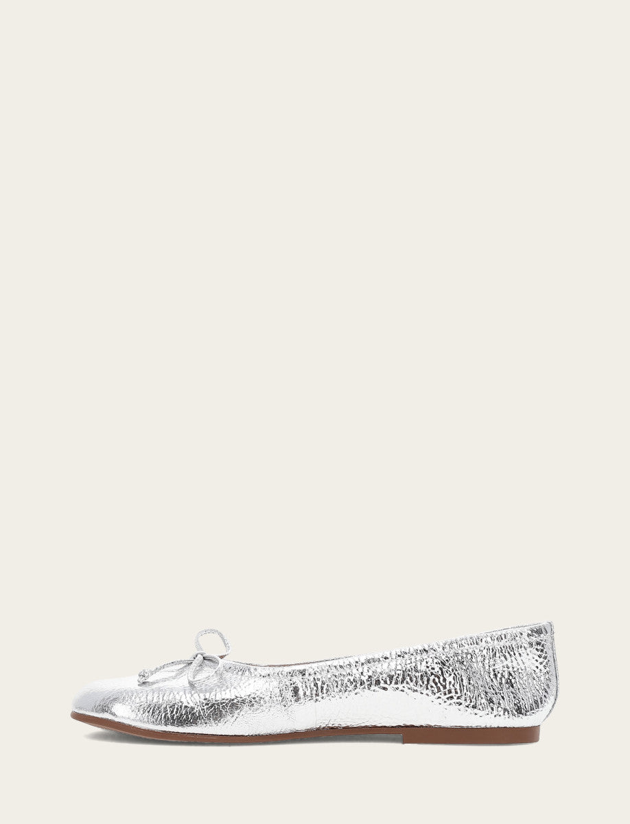 Frye Women's Silver Emma Ballet Shoe / Silver