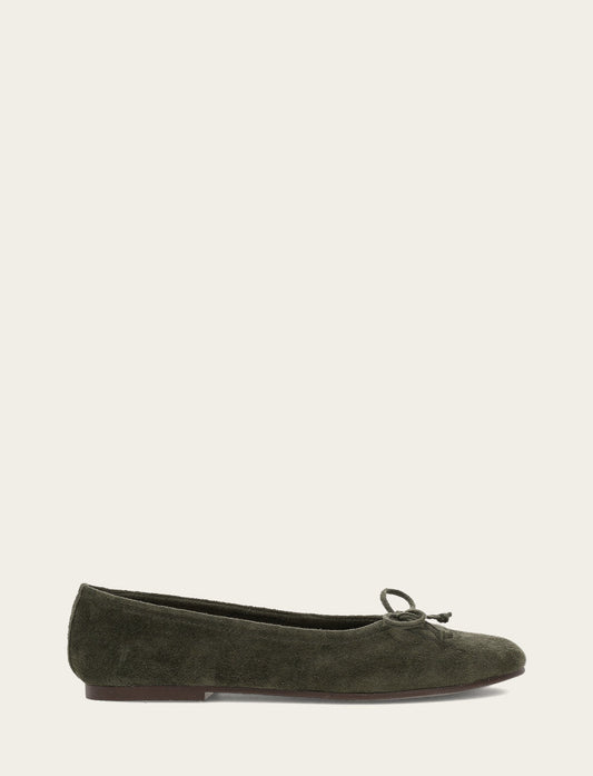 Frye Women's Dark Olive Emma Ballet Shoe / Dark Olive