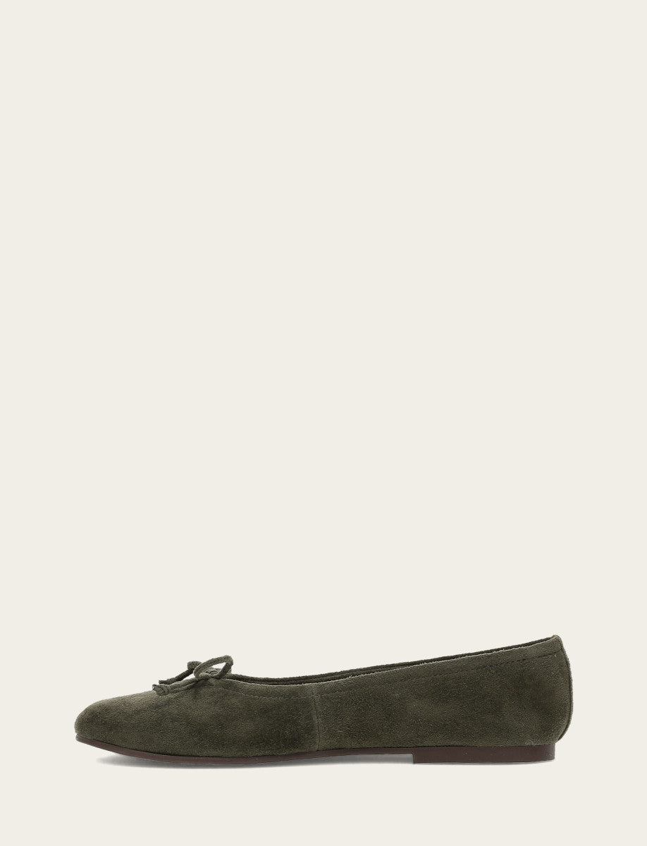 Frye Women's Dark Olive Emma Ballet Shoe / Dark Olive