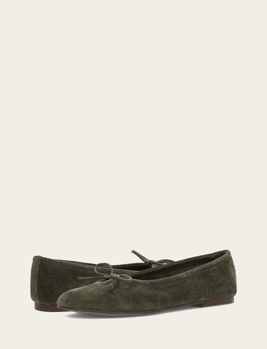 Frye Women's Dark Olive Emma Ballet Shoe / Dark Olive