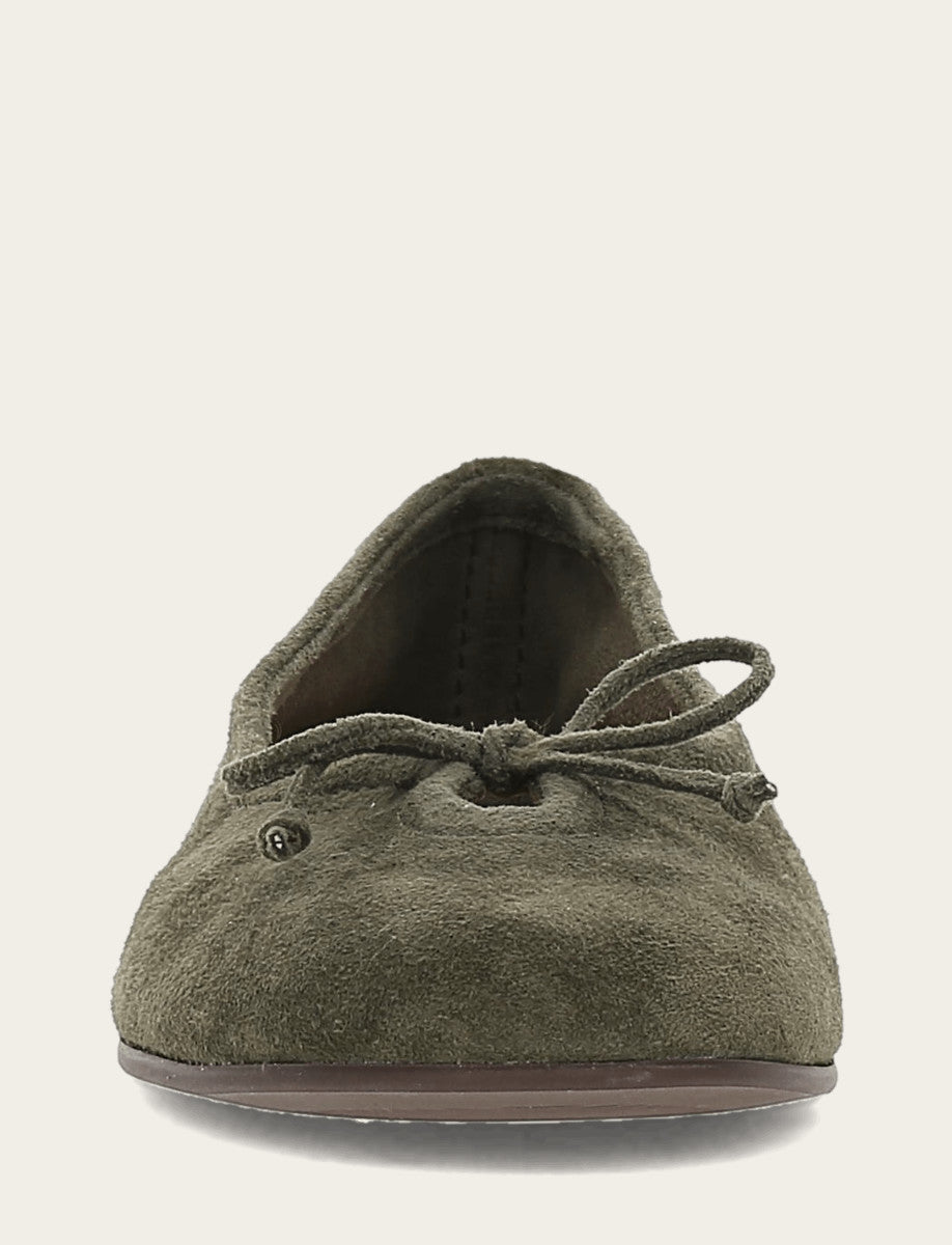 Frye Women's Dark Olive Emma Ballet Shoe / Dark Olive