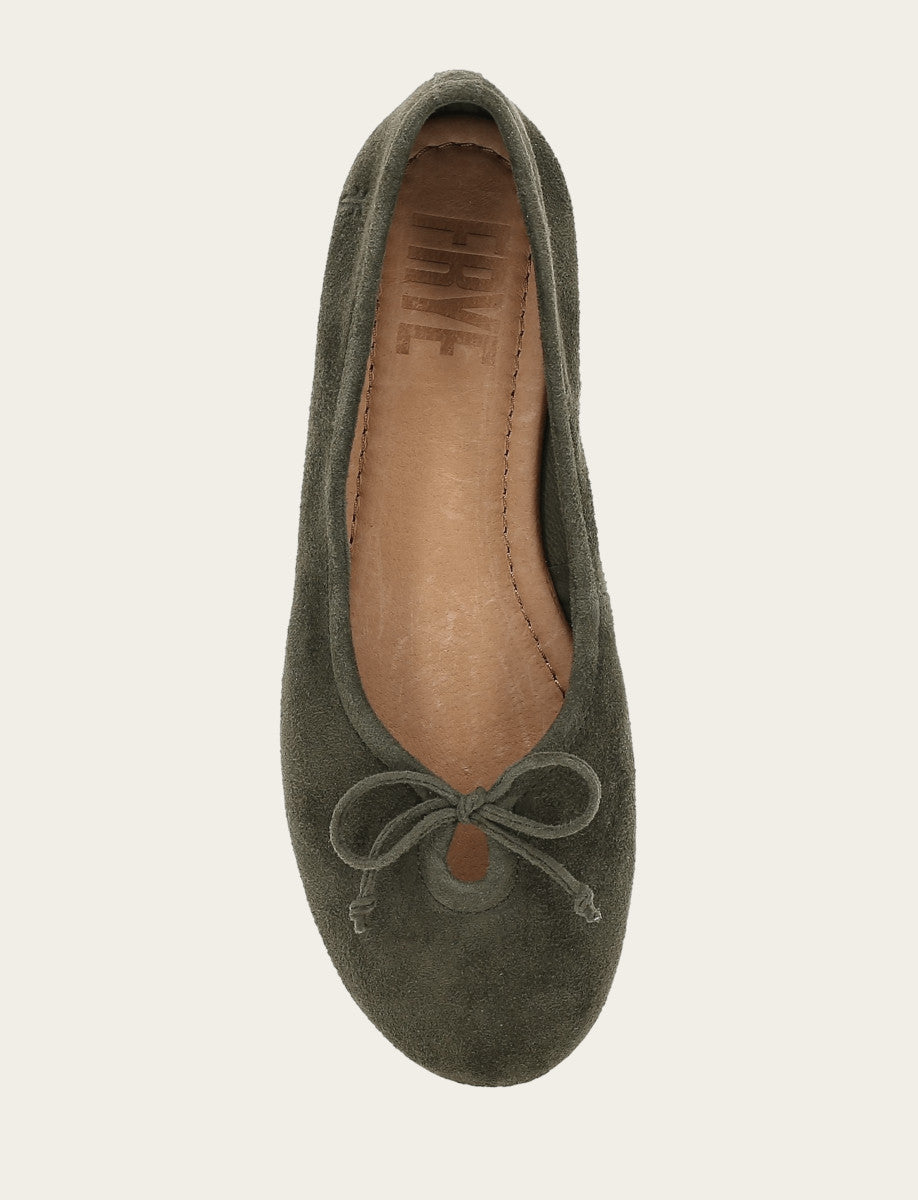 Frye Women's Dark Olive Emma Ballet Shoe / Dark Olive