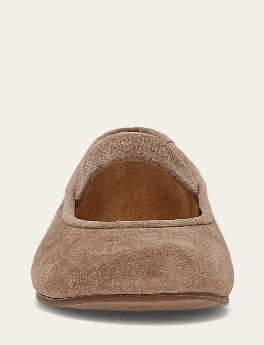 Frye Women's Dark Taupe Emma Elastic Mary Jane Shoe / Dark Taupe