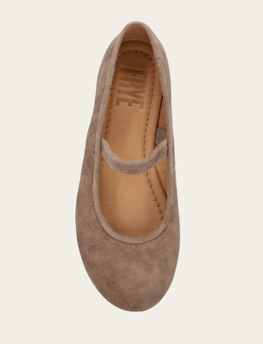 Frye Women's Dark Taupe Emma Elastic Mary Jane Shoe / Dark Taupe