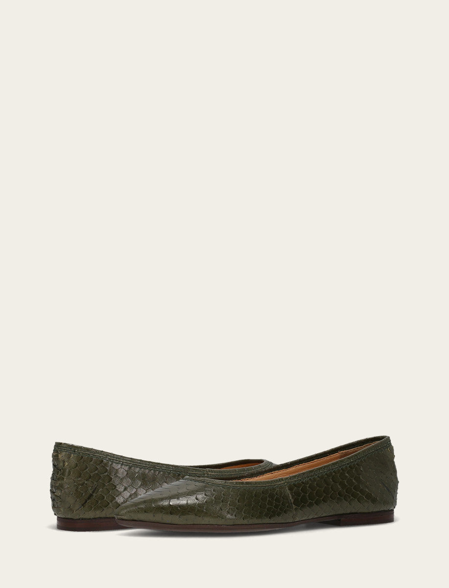 Frye Women's Dark Olive Heather Ballet Shoe / Dark Olive