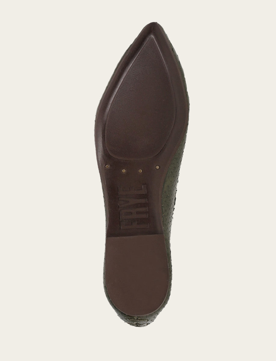 Frye Women's Dark Olive Heather Ballet Shoe / Dark Olive