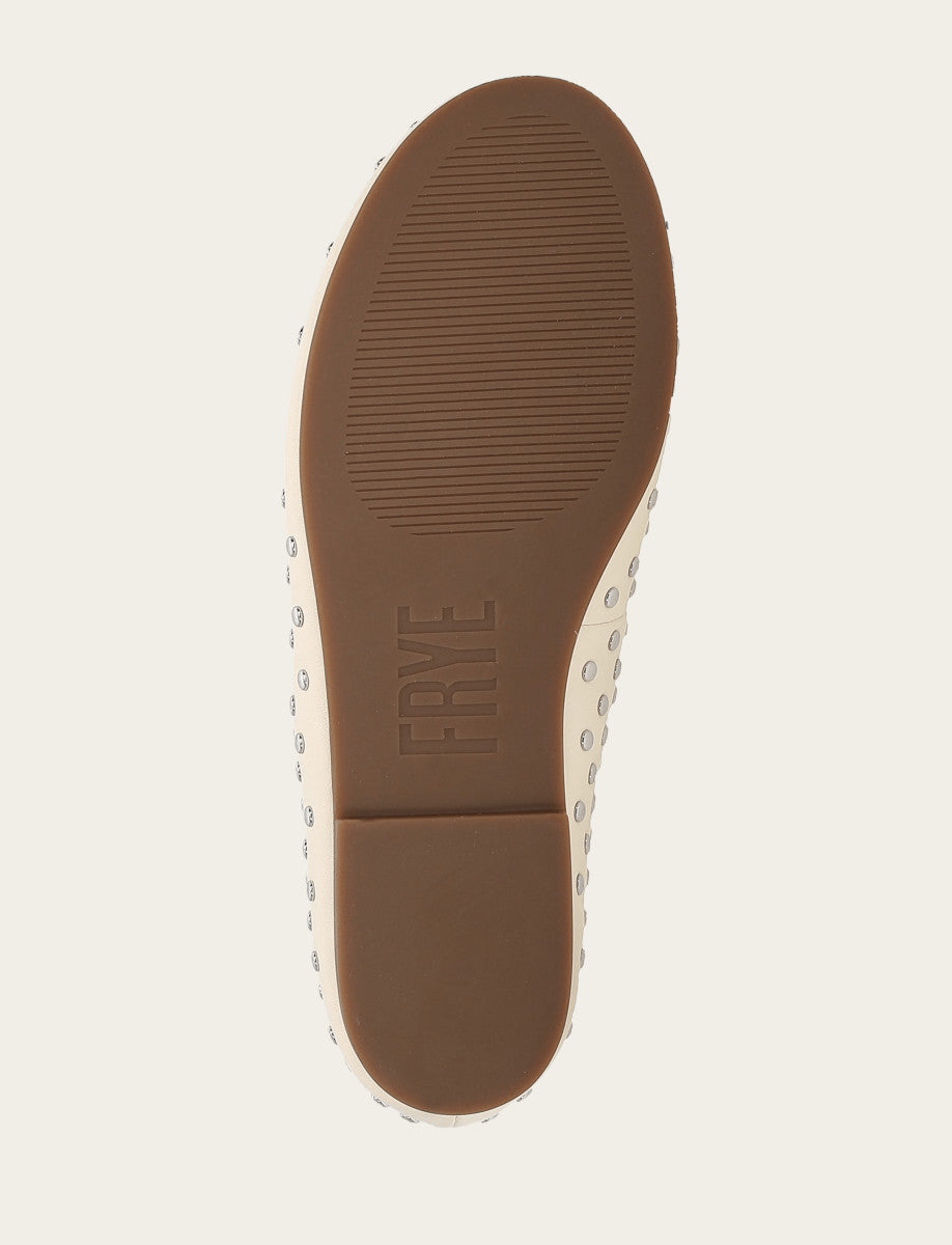 Frye Women's Ecru Emma Studded Mary Jane Shoe / Ecru