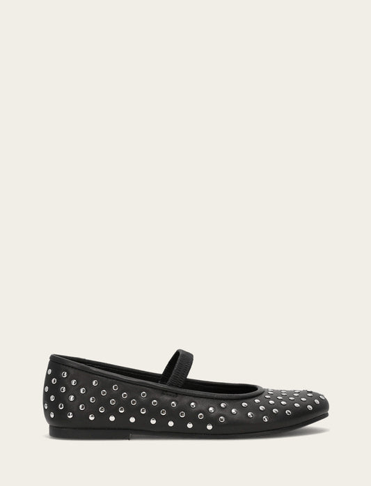 Frye Women's Black Emma Studded Mary Jane Shoe / Black