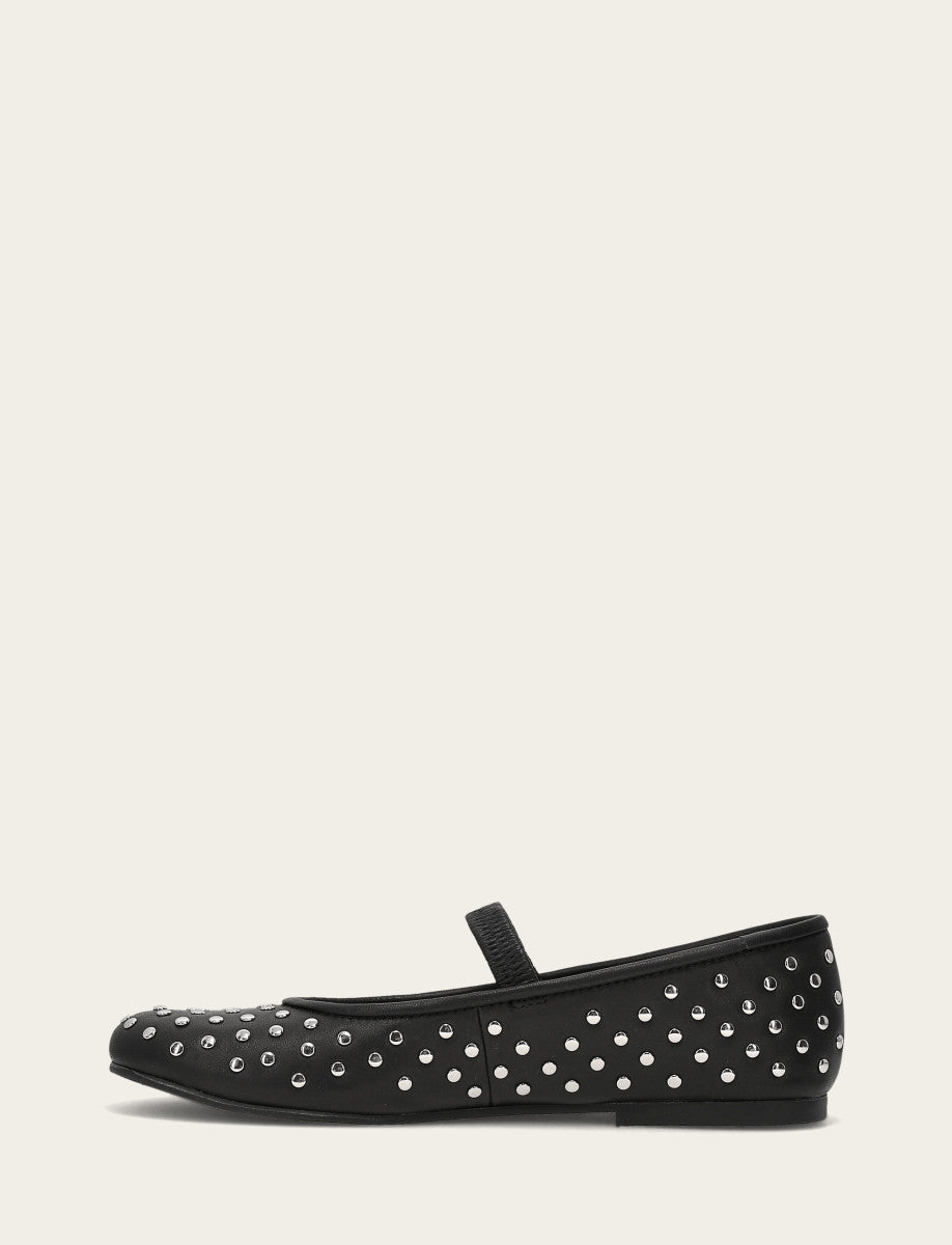 Frye Women's Black Emma Studded Mary Jane Shoe / Black