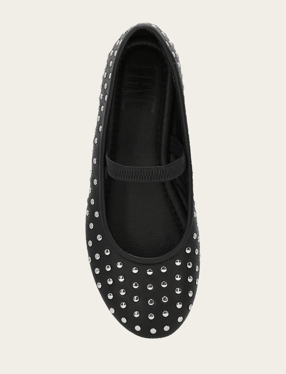 Frye Women's Black Emma Studded Mary Jane Shoe / Black