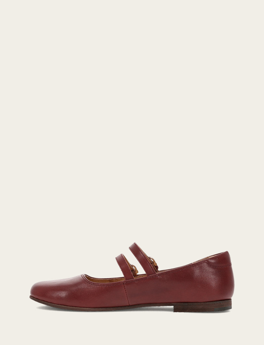Frye Women's Cranberry Carson Multi Mary Jane Shoe / Cranberry