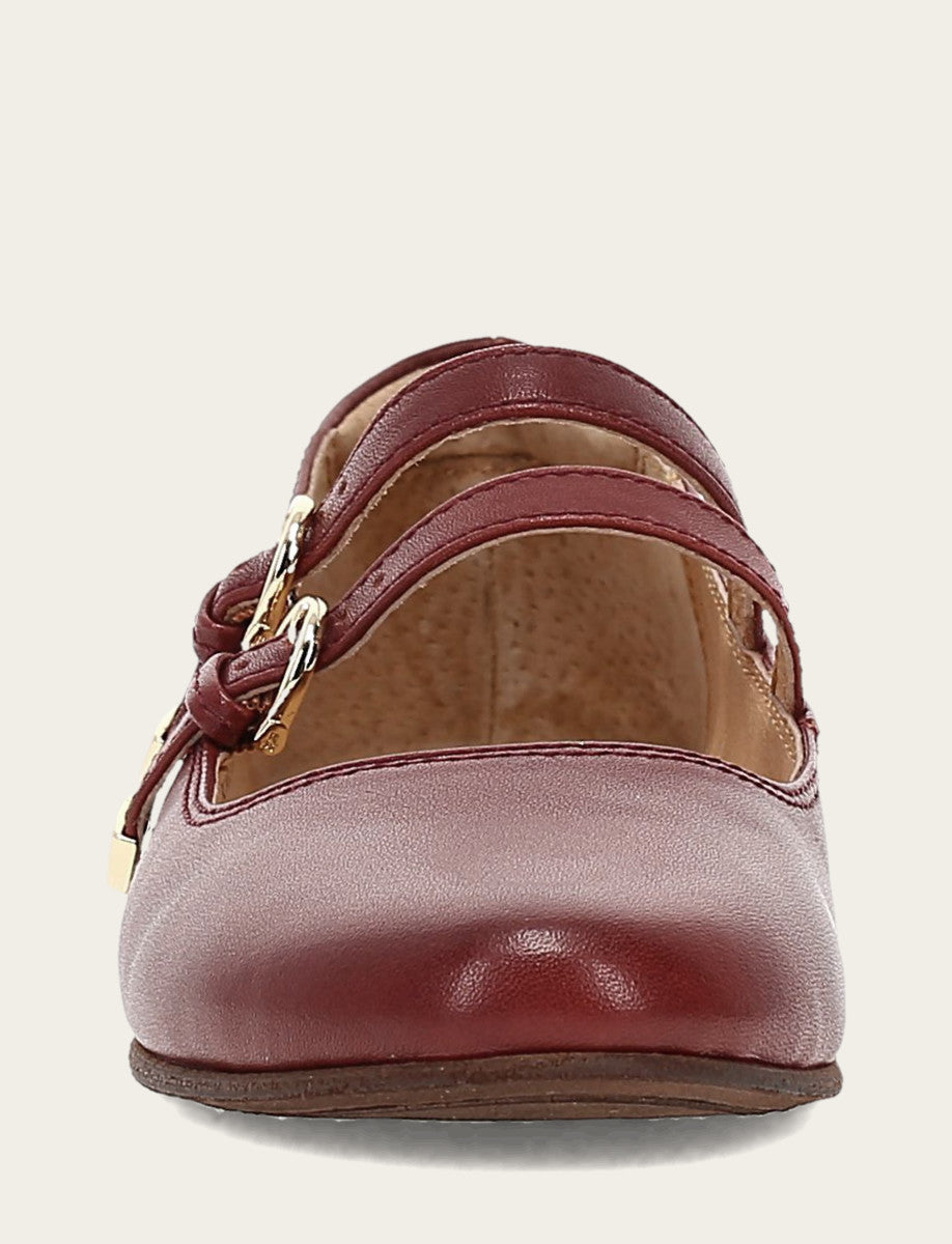 Frye Women's Cranberry Carson Multi Mary Jane Shoe / Cranberry