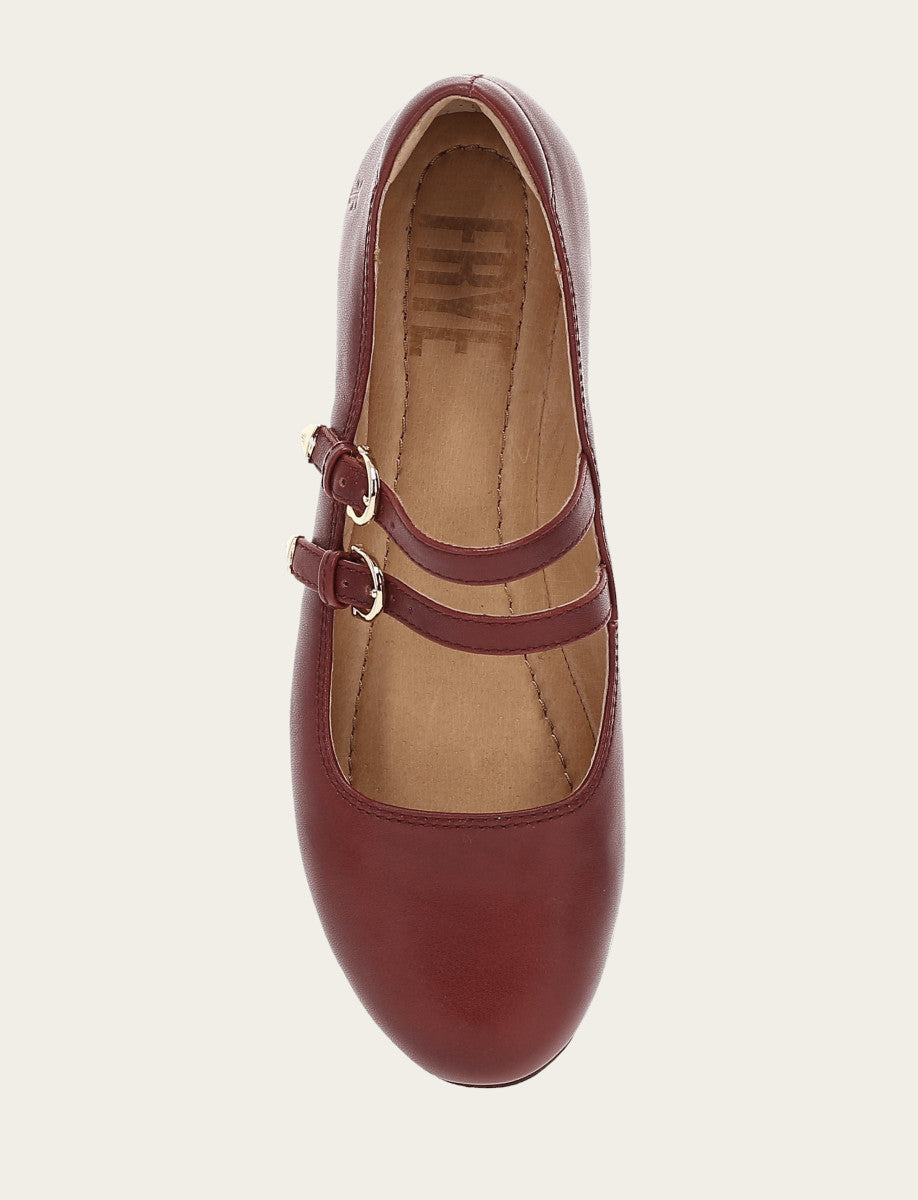 Frye Women's Cranberry Carson Multi Mary Jane Shoe / Cranberry
