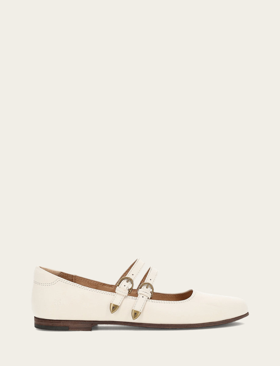 Frye Women's Ecru Carson Multi Mary Jane Shoe / Ecru