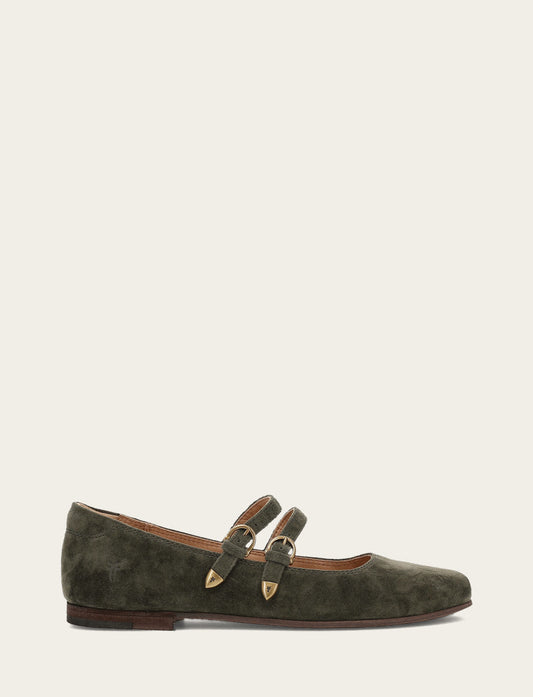 Frye Women's Dark Olive Carson Multi Mary Jane Shoe / Dark Olive