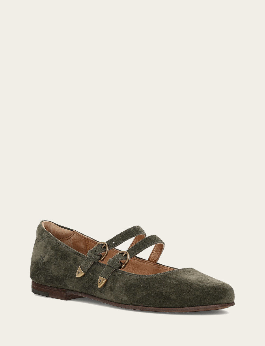 Frye Women's Dark Olive Carson Multi Mary Jane Shoe / Dark Olive
