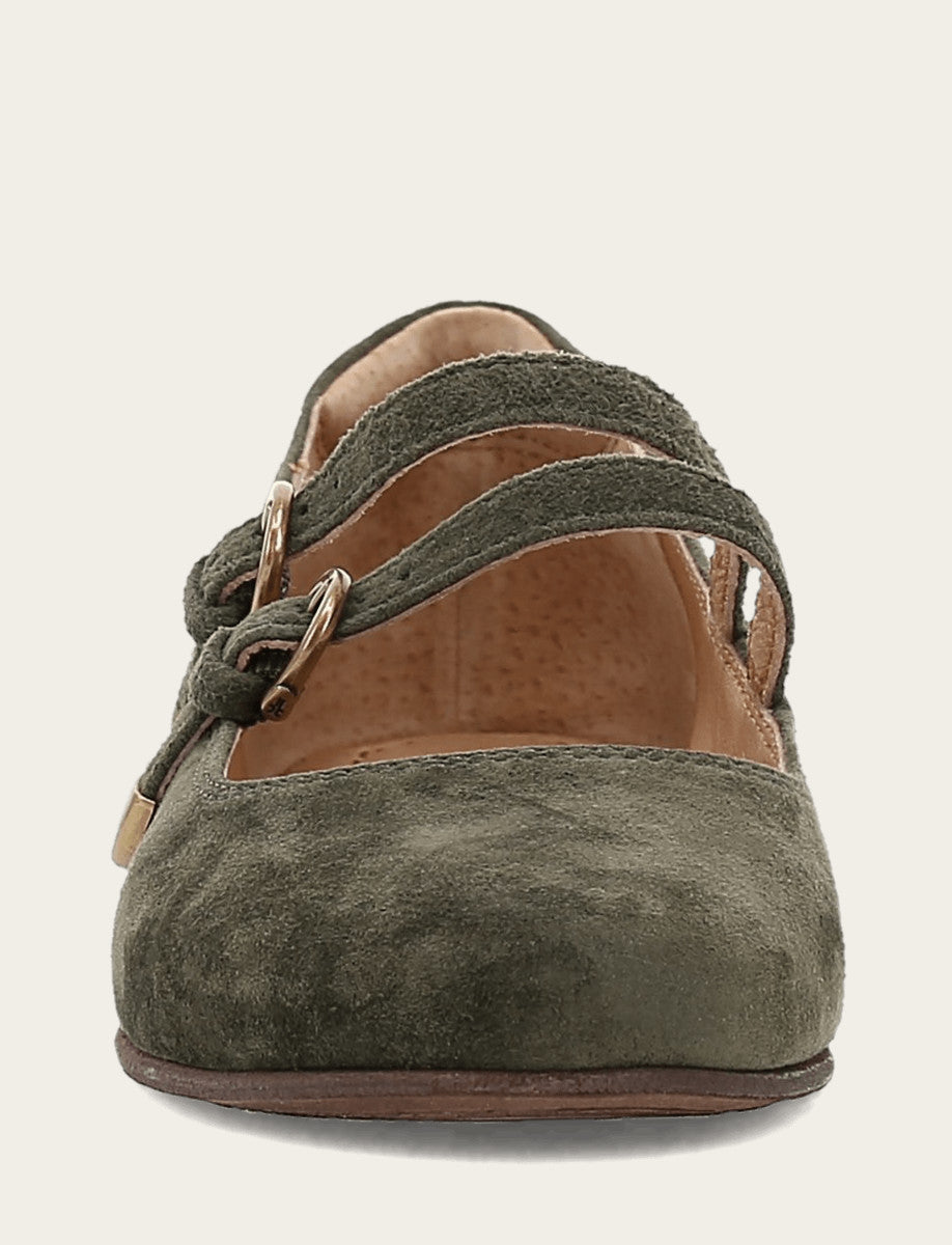 Frye Women's Dark Olive Carson Multi Mary Jane Shoe / Dark Olive