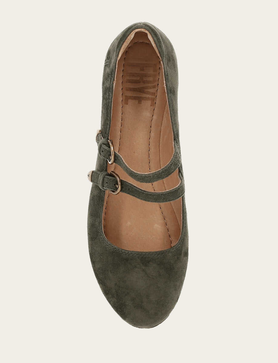 Frye Women's Dark Olive Carson Multi Mary Jane Shoe / Dark Olive
