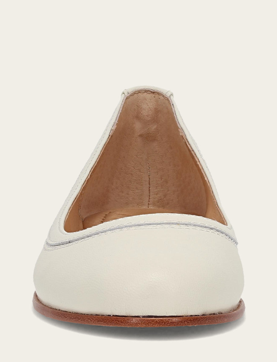 Frye Women's White Carson Ballet Flats / White