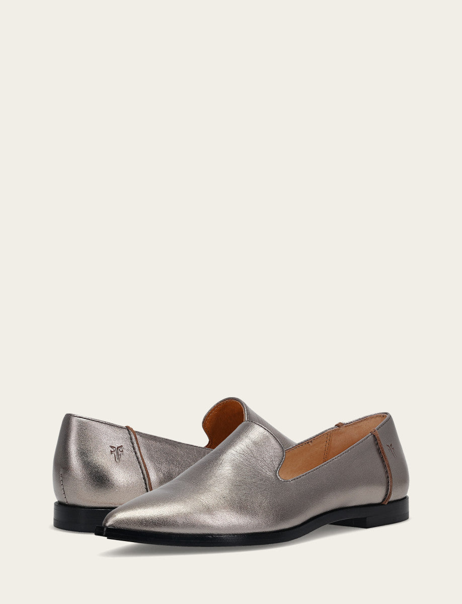 Frye Women's Dark Pewter Kenzie Venetian Loafers / Dark Pewter