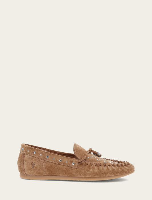 Frye Women's Almond Naya Stud Moc Loafers / Almond