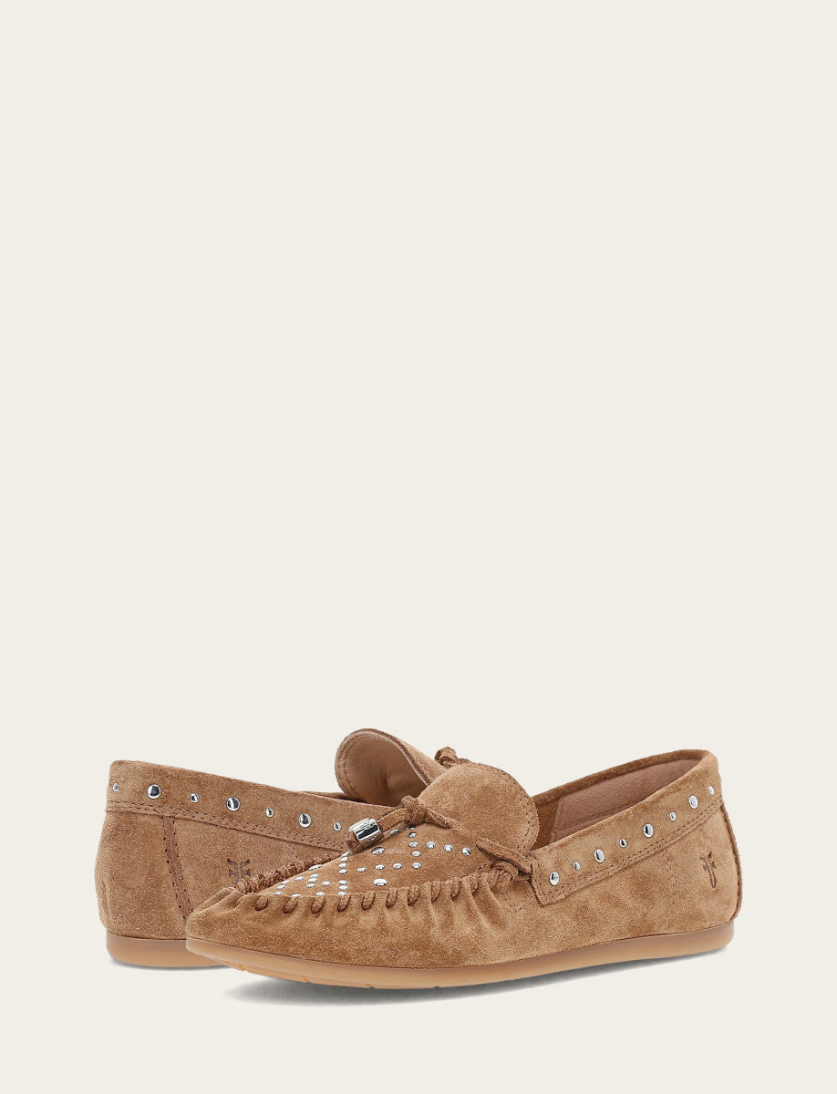 Frye Women's Almond Naya Stud Moc Loafers / Almond