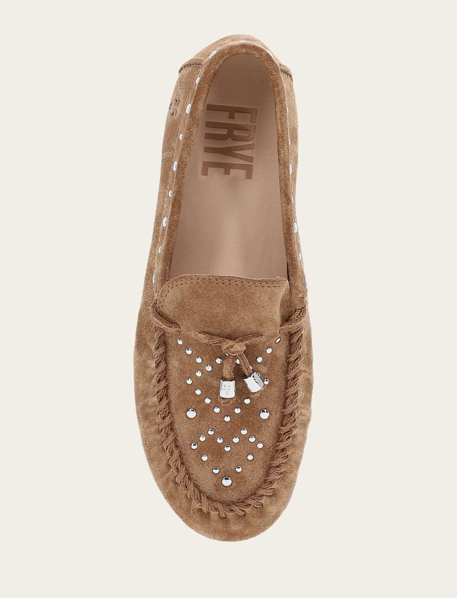 Frye Women's Almond Naya Stud Moc Loafers / Almond