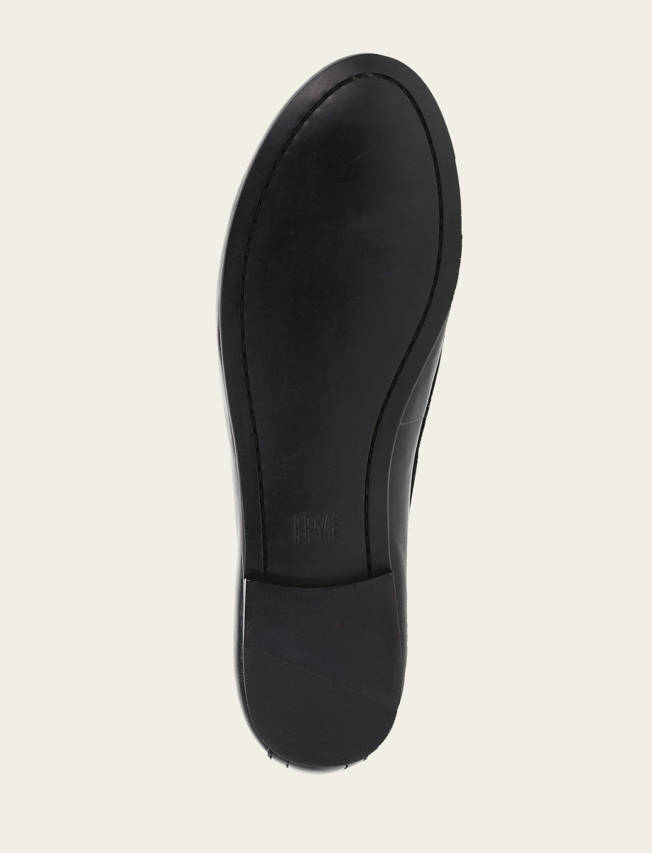 Frye Women's Black Carson Logo Ballet Flats / Black