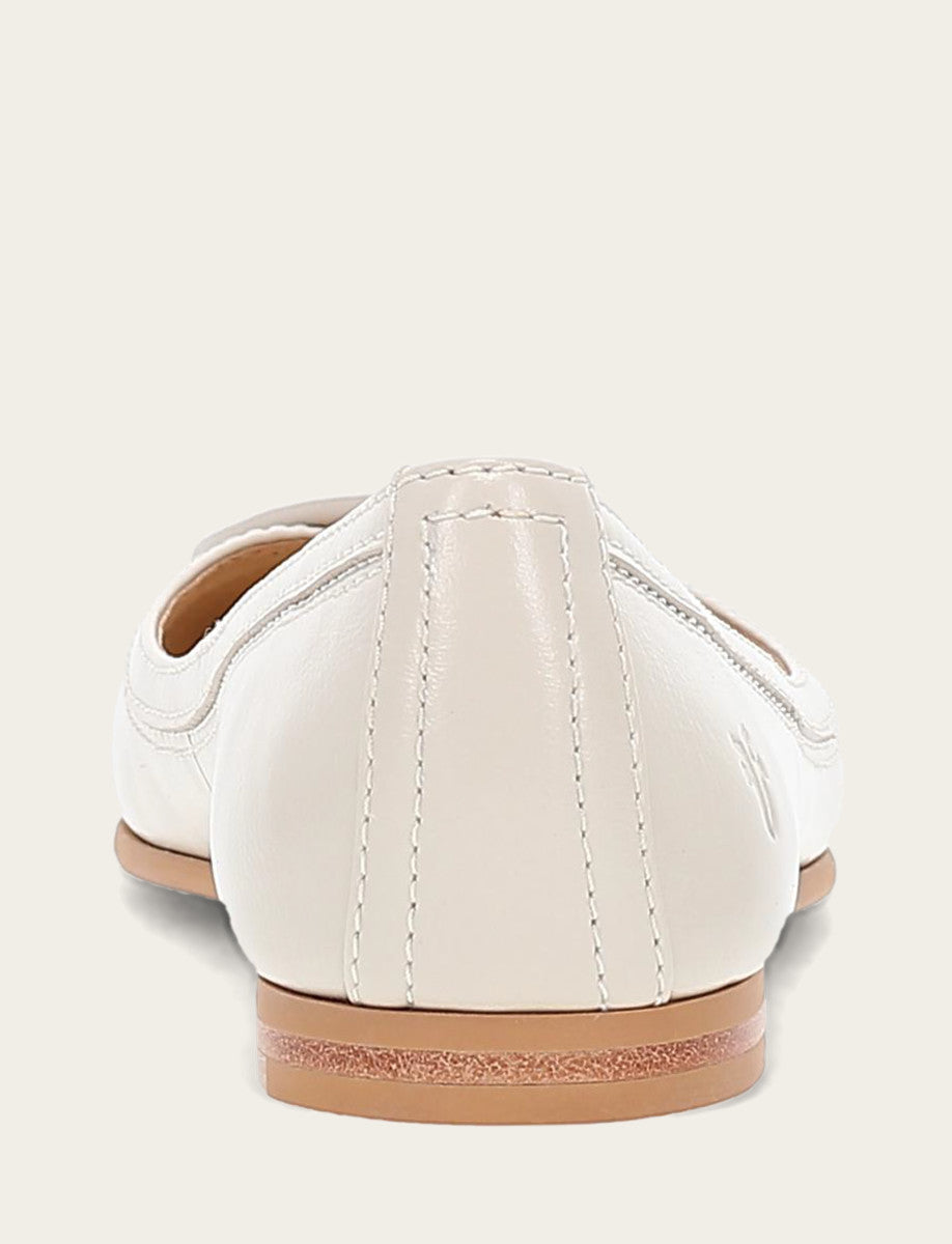 Frye Women's Ivory Carson Logo Ballet Flats / Ivory