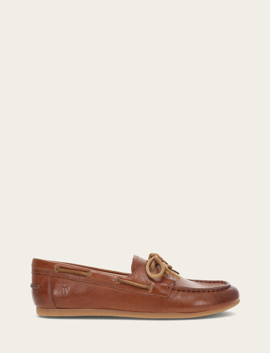 Frye Women's Cinnamon Naya Boat Shoes / Cinnamon